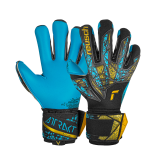 Reusch Attrakt Aqua Finger Support 5470450 7714 black blue gold 1